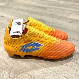 Solista 200 IX FG Lotto Soccer Cleats orange/yellow new in box size 10.5 Unisex